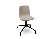 Aava 02 Fixed Trestle Base Wood Chair With Front Upholstery Chairs Arper 