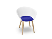Duna 02 Wood Leg Chair With Seat Cushion Chairs Arper 