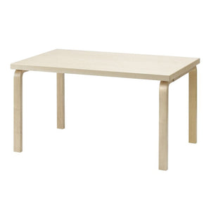Aalto Table Rectangular 82B table Artek Top Birch Veneer | Legs and Edge Band Natural Lacquered 