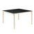 Aalto Table Square 81C table Artek Top Black Linoleum | Legs and Edge Band Natural Lacquered 