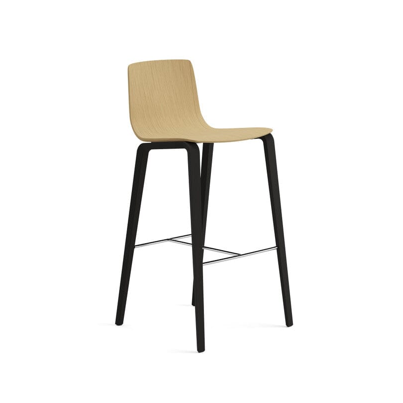 Aava 02-4 Legs Wood Counter & Bar Stool Stools Arper 