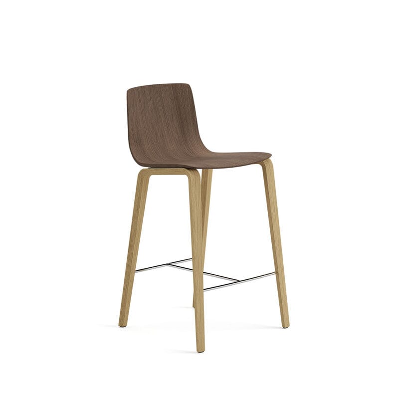 Aava 02-4 Legs Wood Counter & Bar Stool Stools Arper 