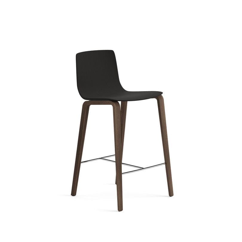 Aava 02-4 Legs Wood Counter & Bar Stool Stools Arper 