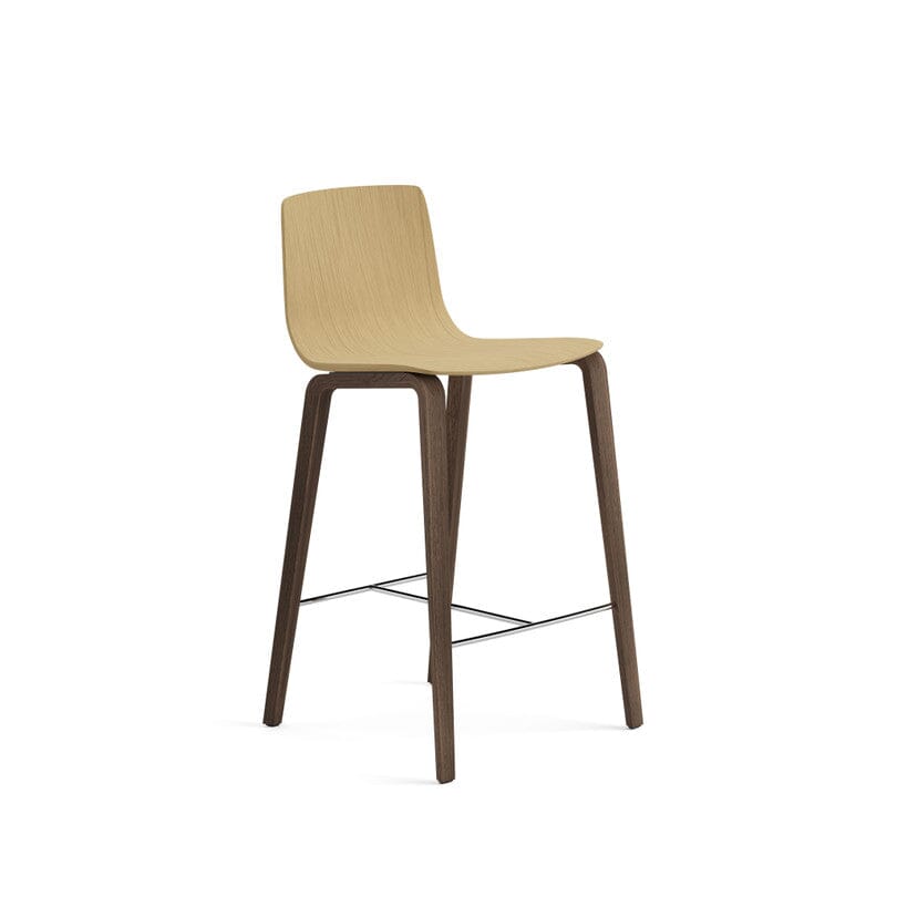 Aava 02-4 Legs Wood Counter & Bar Stool Stools Arper 