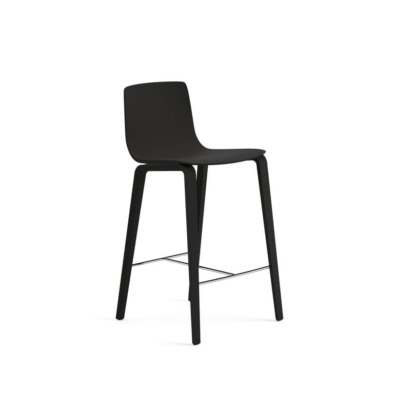 Aava 02-4 Legs Wood Counter & Bar Stool Stools Arper 