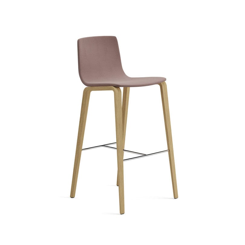 Aava 02-4 Legs Wood Counter & Bar Stool Upholstered Stools Arper 