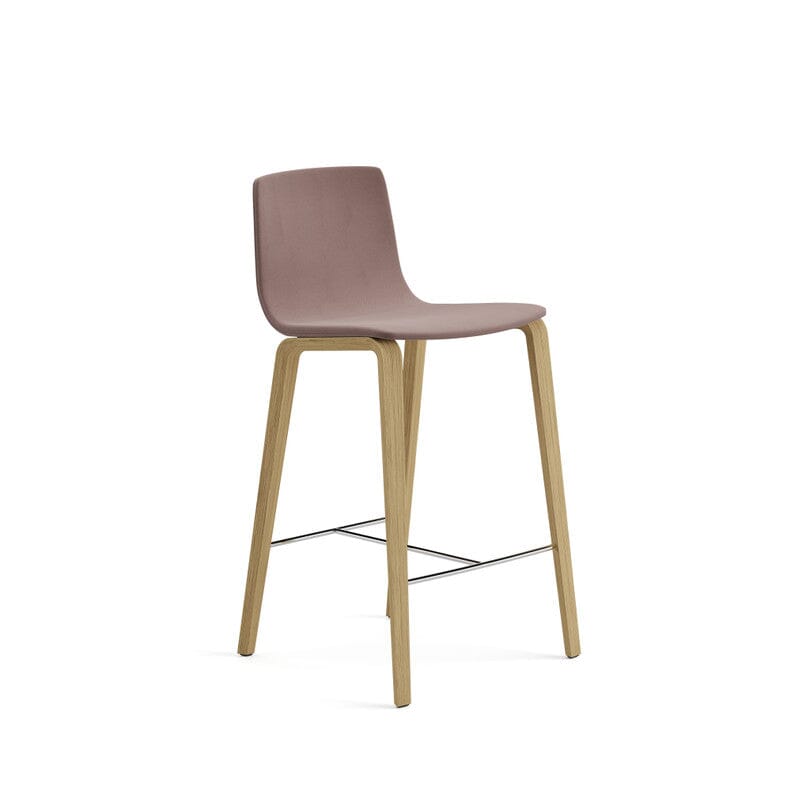 Aava 02-4 Legs Wood Counter &amp; Bar Stool Upholstered Stools Arper 