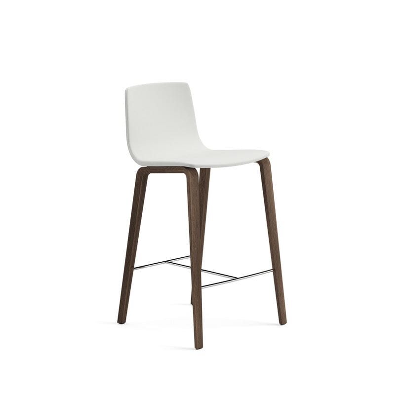 Aava 02-4 Legs Wood Counter & Bar Stool Upholstered Stools Arper 