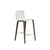 Aava 02-4 Legs Wood Counter & Bar Stool Upholstered Stools Arper 