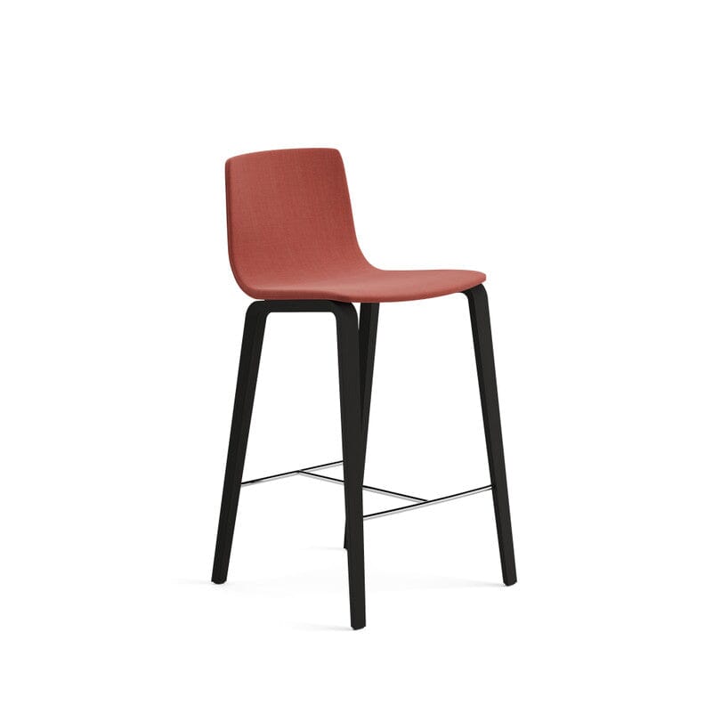 Aava 02-4 Legs Wood Counter &amp; Bar Stool Upholstered Stools Arper 