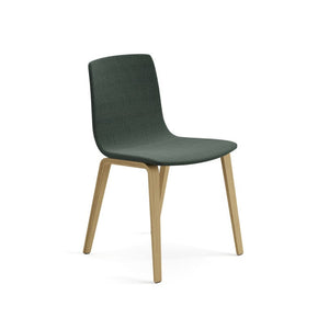 Aava 02-4 Wood Legs Chair With Fully Upholstered Chairs Arper 