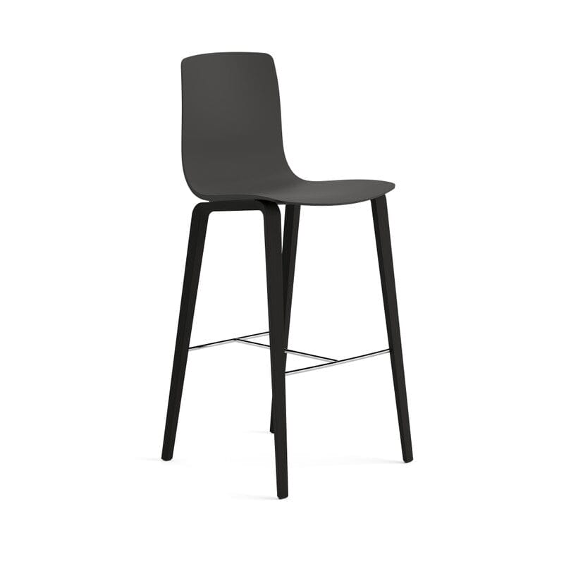 Aava 02-4 Wood Legs Polypropylene Counter &amp; Bar Stool Chairs Arper 