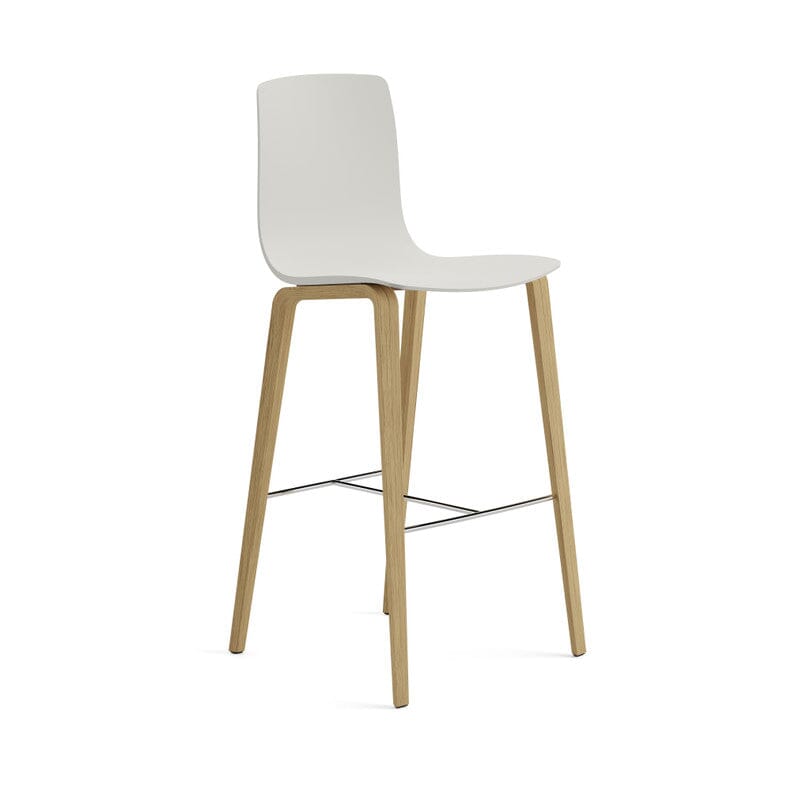 Aava 02-4 Wood Legs Polypropylene Counter & Bar Stool Chairs Arper 