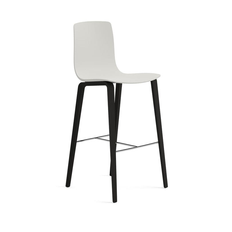 Aava 02-4 Wood Legs Polypropylene Counter &amp; Bar Stool Chairs Arper 