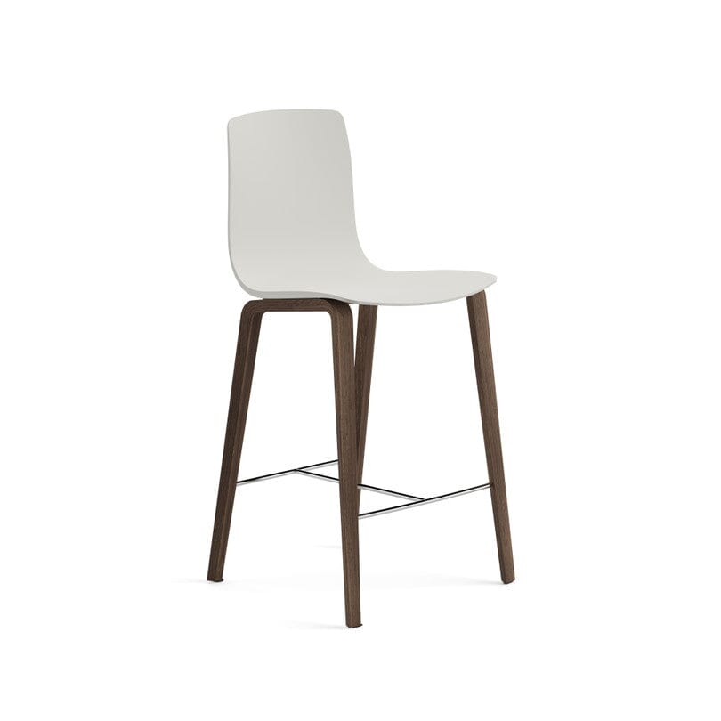 Aava 02-4 Wood Legs Polypropylene Counter & Bar Stool Chairs Arper 