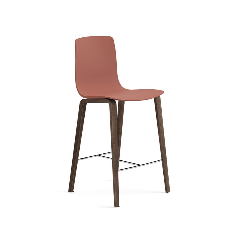 Aava 02-4 Wood Legs Polypropylene Counter &amp; Bar Stool Chairs Arper 