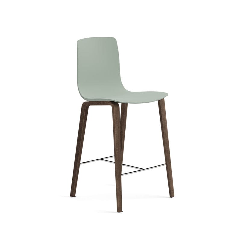 Aava 02-4 Wood Legs Polypropylene Counter &amp; Bar Stool Chairs Arper 