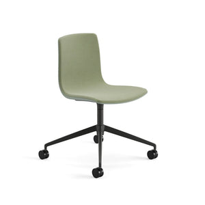 Aava 02 Fixed Trestle Base Polypropylene Chair With Front Upholstery Chairs Arper 