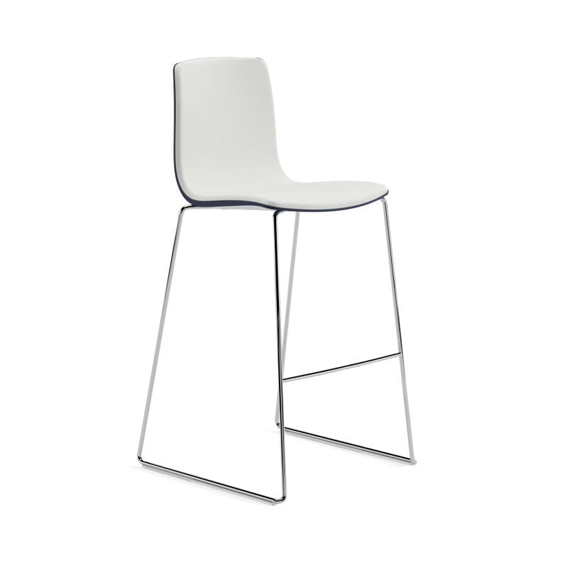 Aava 02 Polypropylene Counter & Bar Stool With Front Upholstered Stools Arper 