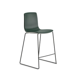 Aava 02 Polypropylene Counter & Bar Stool With Front Upholstered Stools Arper 