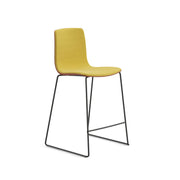Aava 02 Polypropylene Counter & Bar Stool With Front Upholstered Stools Arper 