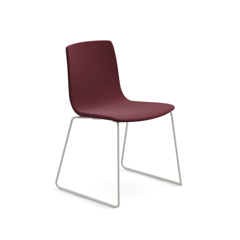 Aava 02 Sled Base Chair With Fully Upholstered Chairs Arper 