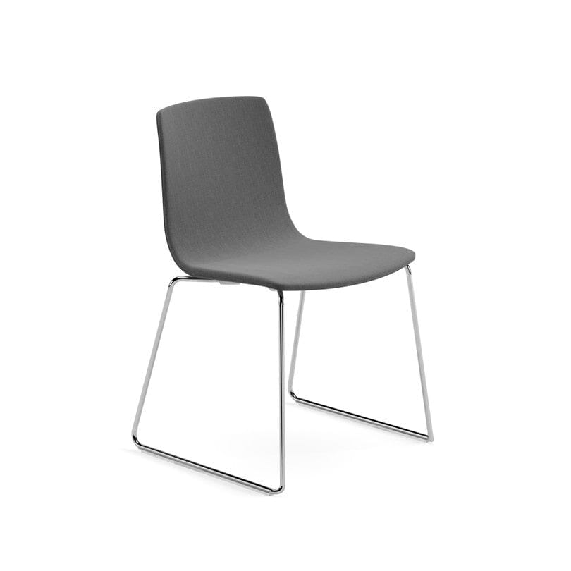 Aava 02 Sled Base Chair With Fully Upholstered Chairs Arper 