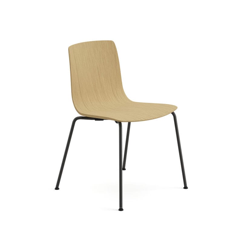 Aava 02 Wood Shell Chair With 4 Leg Base Chairs Arper 