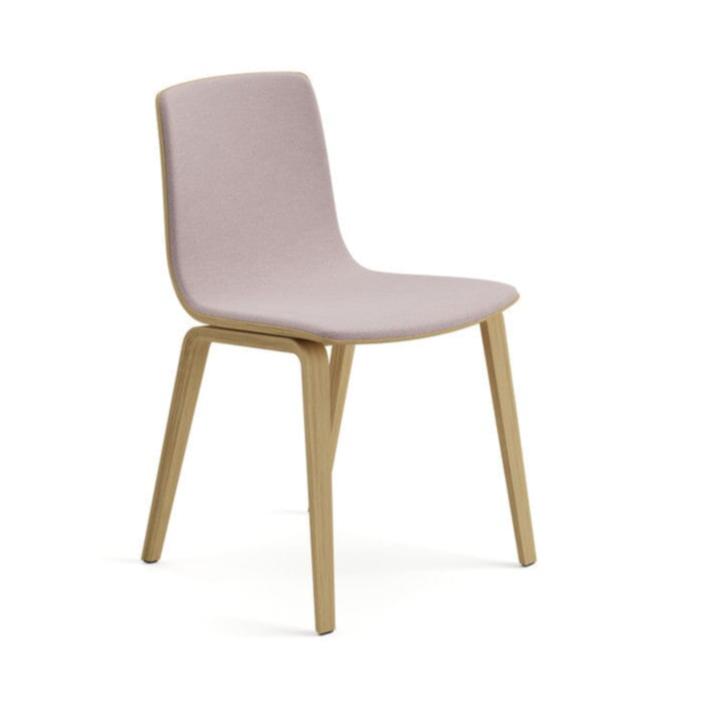 Aava 02 Wooden Chair with Front Upholstery Chairs Arper 