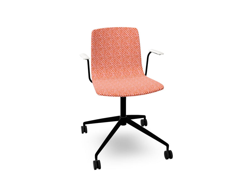 Aava 02 Fixed Trestle Base Chair With Fully Upholstered Chairs Arper 