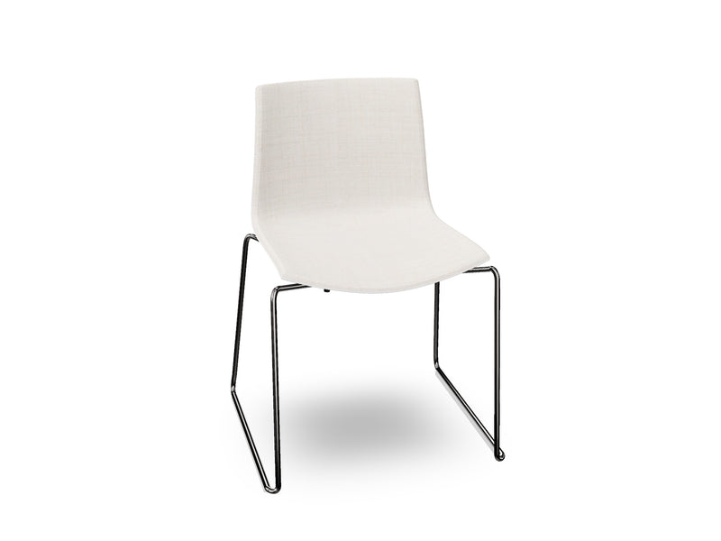 Catifa 46 Sled Base Polypropylene with Front-Face Upholstery
