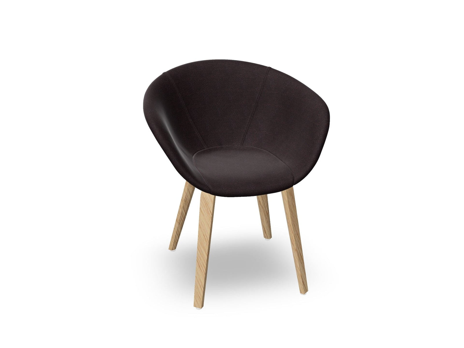 Duna 02 Wood Leg Chair With Full Upholstery Chairs Arper 