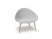 Adell 4 Leg Wood Lounge Chair With Fully Upholstered lounge chair Arper 
