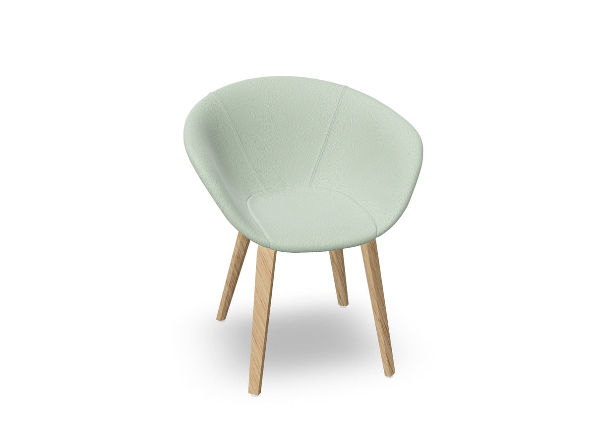 Duna 02 Wood Leg Chair With Full Upholstery Chairs Arper 