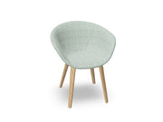 Duna 02 Wood Leg Chair With Full Upholstery Chairs Arper 