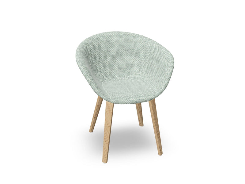 Duna 02 Wood Leg Chair With Full Upholstery Chairs Arper 