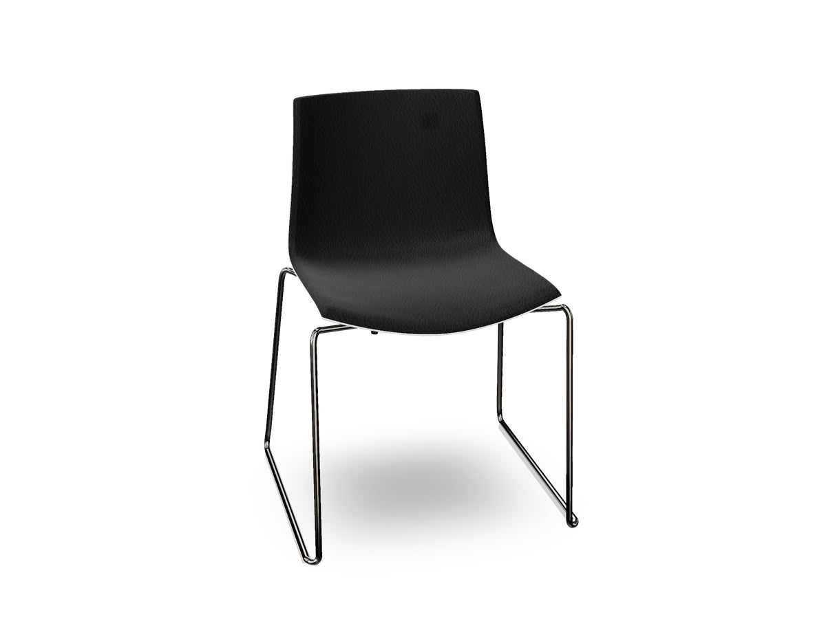 Catifa 46 Sled Base Polypropylene with Front-Face Upholstery