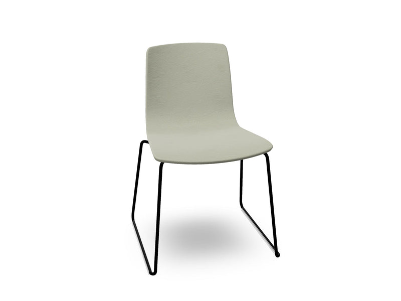 Aava 02 Sled Base Chair With Fully Upholstered Chairs Arper 