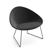 Adell Sled Base Lounge Chair With Fully Upholstered lounge chair Arper 