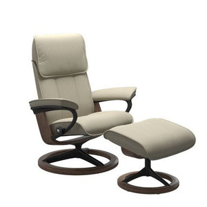 Admiral Chair and Ottoman With Signature Base Chairs Stressless 