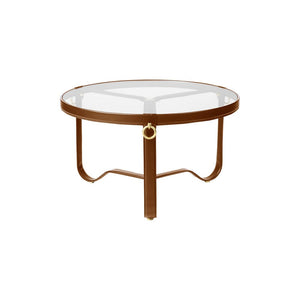 Adnet Coffee Table Coffee table Gubi Tan Leather Small 