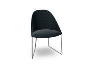 Cila Fully Upholstered Chair With Sled Base Chairs Arper 