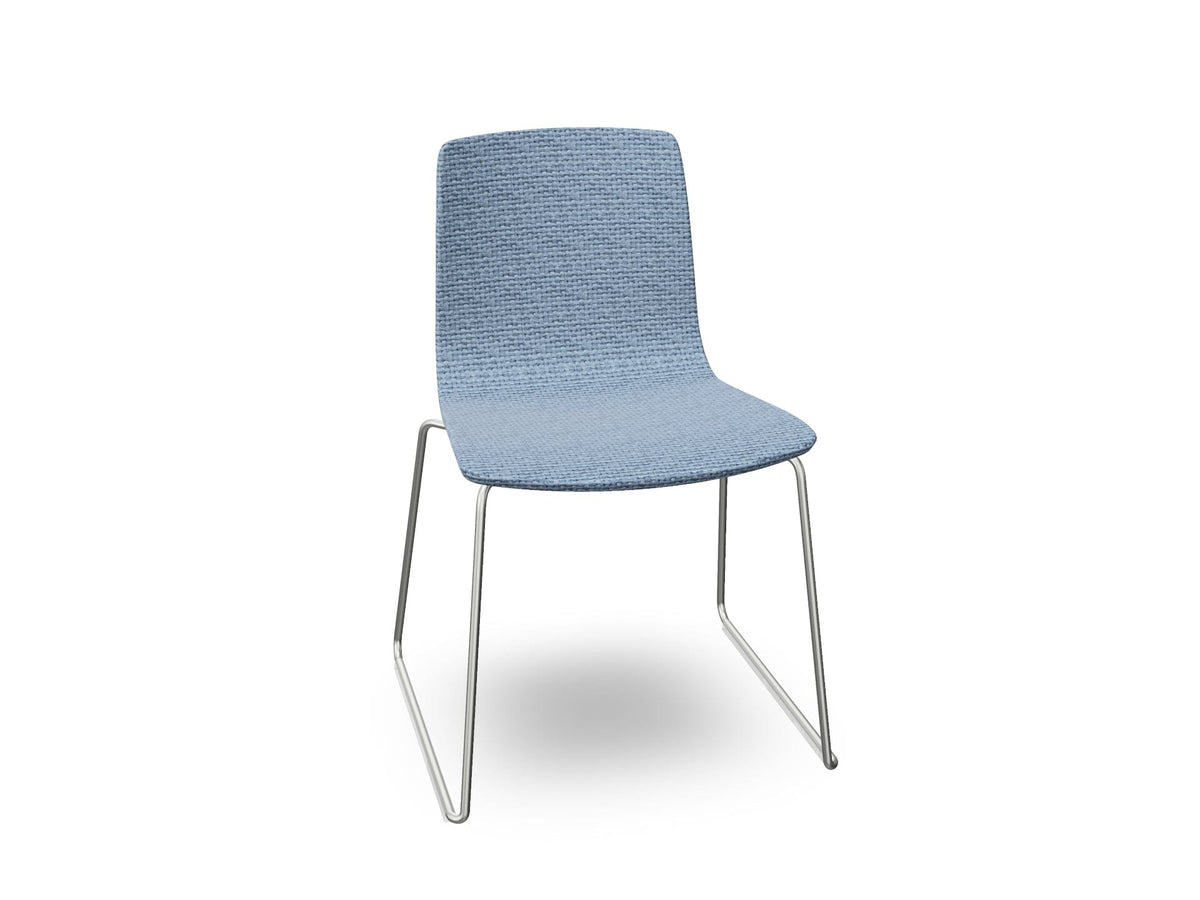 Aava 02 Sled Base Chair With Fully Upholstered Chairs Arper 