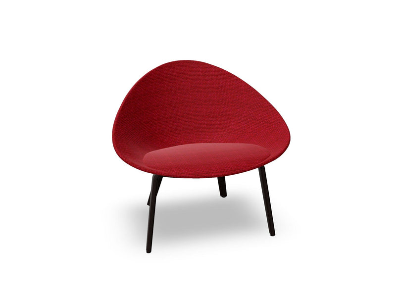 Adell 4 Leg Wood Lounge Chair With Fully Upholstered lounge chair Arper 