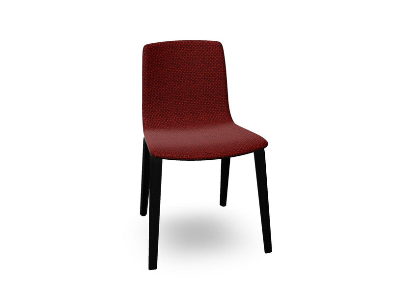 Aava 02 Wooden Chair with Front Upholstery Chairs Arper 