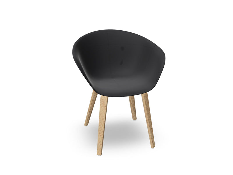 Duna 02 Polypropylene Chair With Wood Legs Chairs Arper 