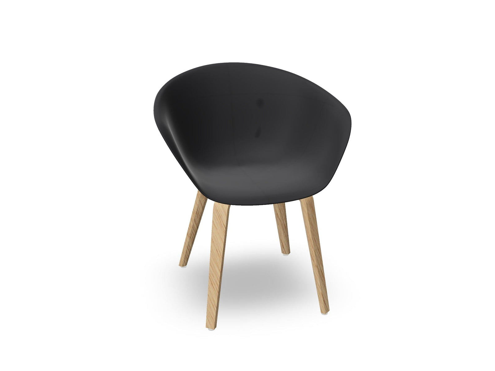 Duna 02 Polypropylene Chair With Wood Legs Chairs Arper 