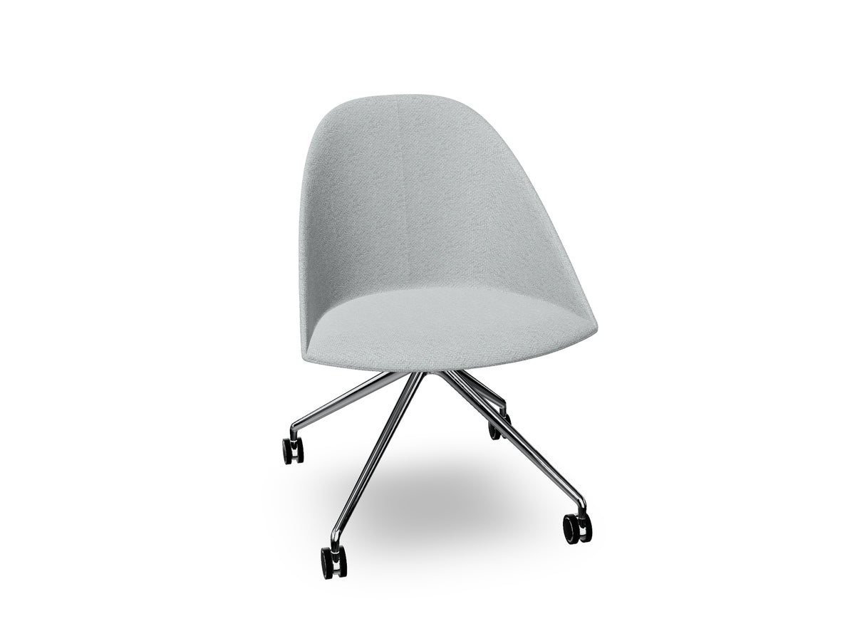 Cila Fully Upholtered Chair With Fixed Trestle Base