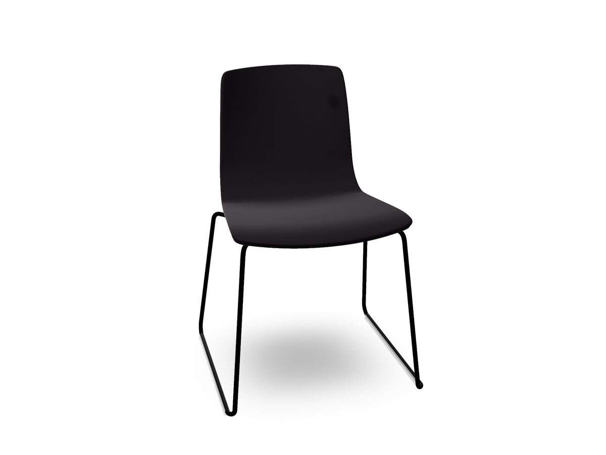 Aava 02 Sled Base Chair With Fully Upholstered Chairs Arper 