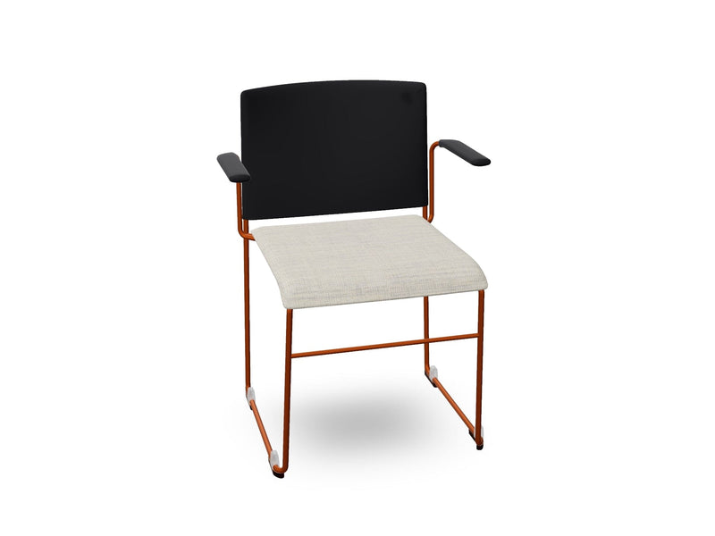 Stacy Sled Chair with Armrests Armchair Arper Rust - V63 PS00002 
